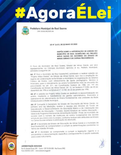 Leis Municipais Nº 2615/2025