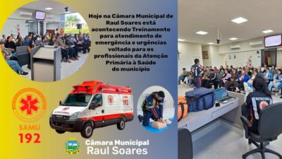 Câmara Municipal de Raul Soares , sedia capacitação promidada Pelo Neep de Manhuaçu